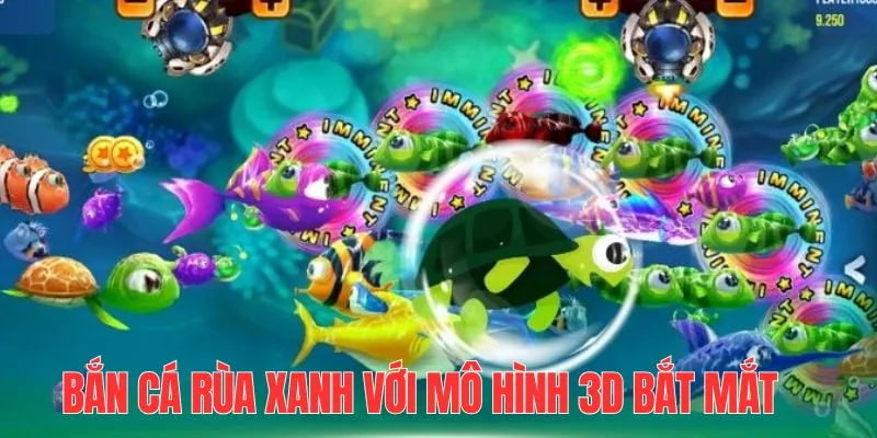 Bắn cá rùa xanh sở hữu không gian đồ họa rất bắt mắt